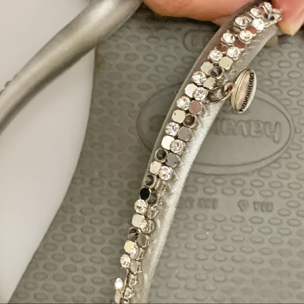 Havaianas Grey and Silver Flip Flops - Picture 11 of 15